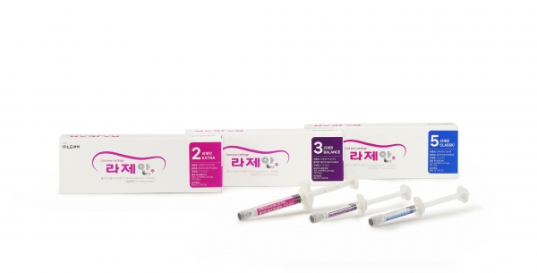 ▲LG화학 골관절염 콜라겐 주사 라제안 3종