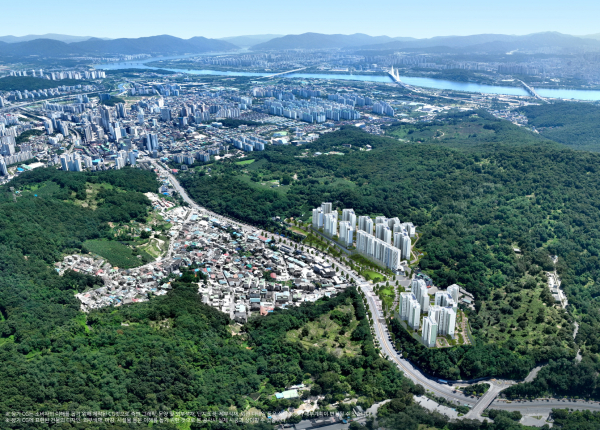 ‘중흥S-클래스 힐더포레’ 광역 조감도 [사진=중흥토건]