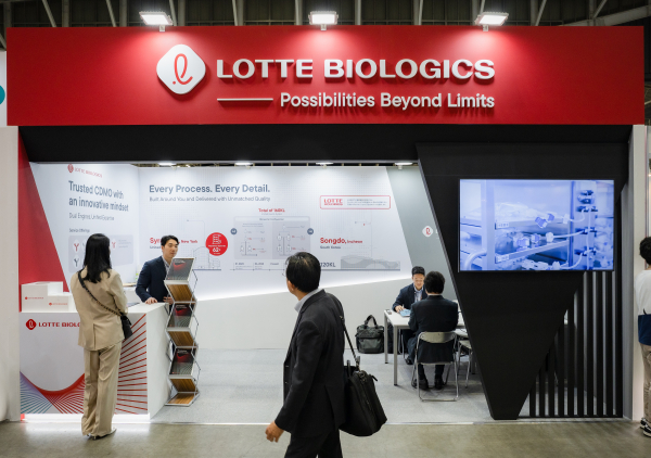 ▲ 바이오재팬 2025, 롯데바이오로직스 홍보부스