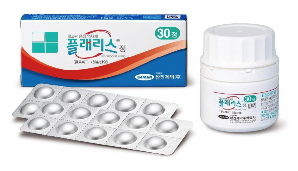 ▲삼진제약, 플래리스정 제품 사진