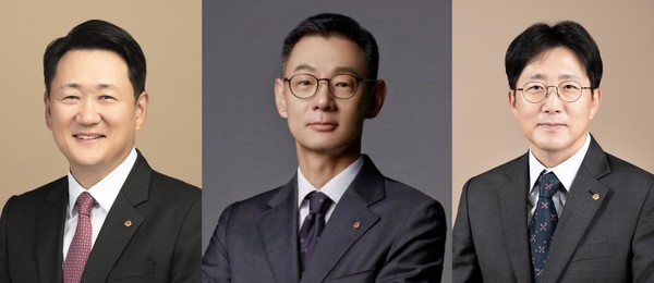(왼쪽부터) ㈜한화 건설부문 김우석 신임 대표이사, 한화임팩트 사업부문 양기원 신임 대표이사, 한화세미텍 김재현 신임 대표이사 출처 : 비즈니스플러스(https://www.businessplus.kr)[출처 : 비즈니스플러스]