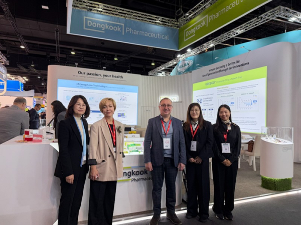▲동국생명과학 CPhI 월드와이드 행사 현장