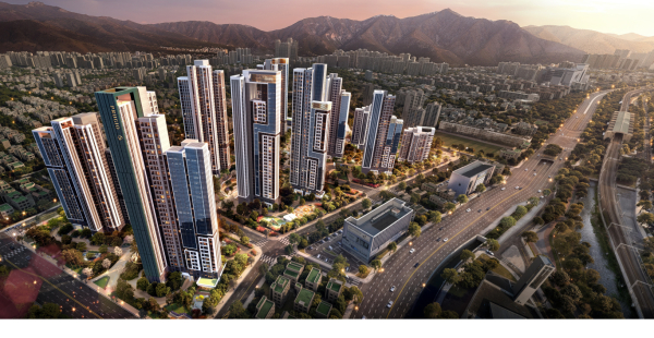 부산 사직4구역 재개발 ‘푸르지오 그라니엘’ 조감도 [사진=대우건설]