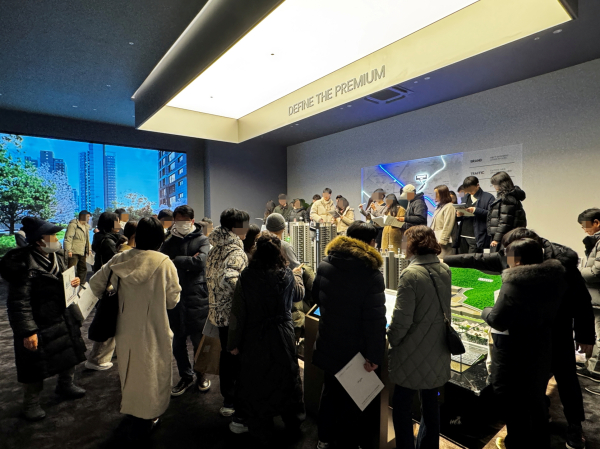 .드파인 연희 견본주택 내부 모습 [사진=SK에코플랜트]