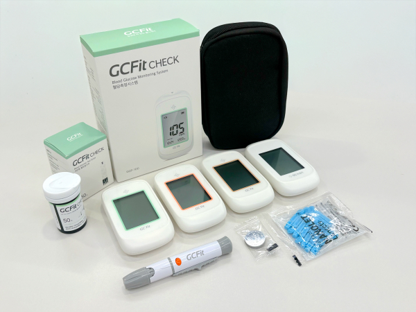 ▲개인용 혈당측정시스템 ‘GC Fit 혈당측정기' 제품 사진