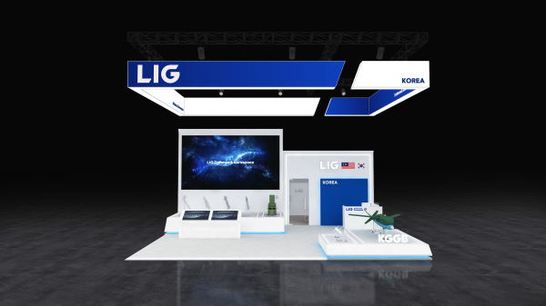 DSA 2026의 LIG Defense&Aerospace 부스의 모습. [사진=LIG D&A]