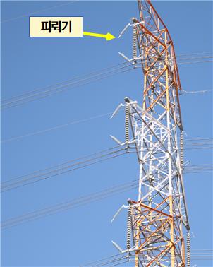 송전선로 피뢰기 [사진=한전]