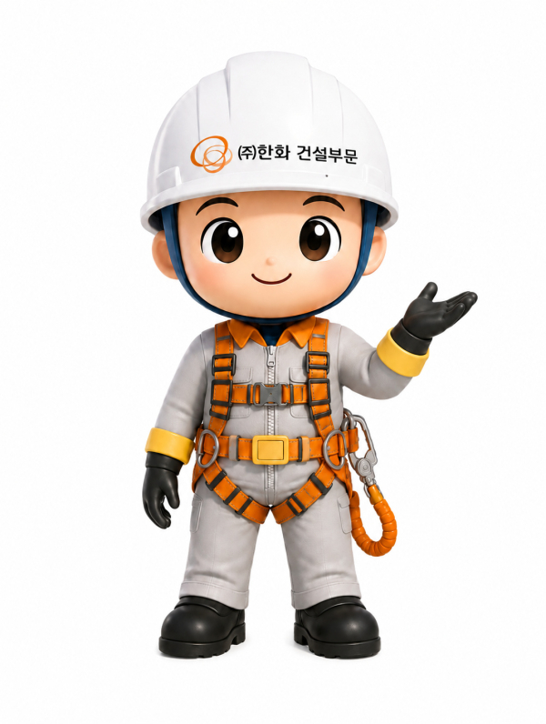 안전캐릭터 ‘한수호’. [사진=한화 건설부문]