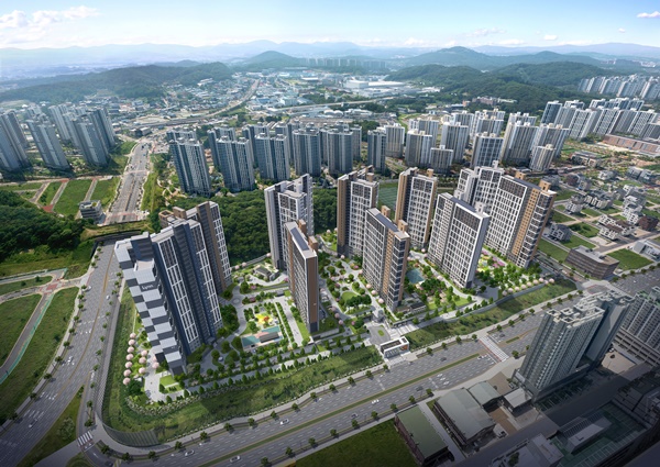 오산 세교 우미린 포레아시티 조감도. [사진=우미건설]