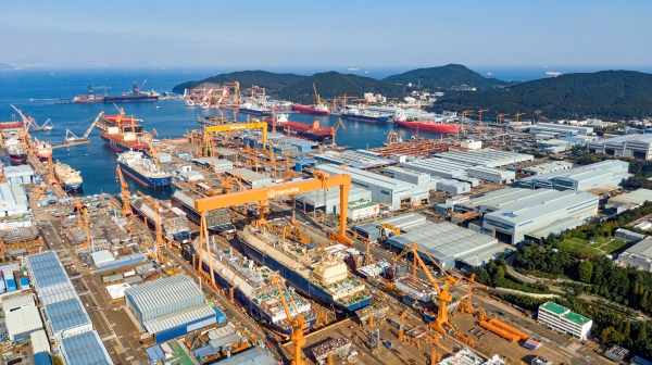 한화오션 거제사업장 전경 [사진=한화오션]<br>