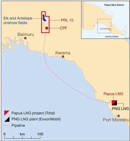 파푸아뉴기니 LNG CPF Project 위치도. [사진=대우건설]